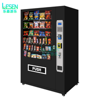 Grande machine distributrice réfrigérée pour boissons, en-cas et articles de première nécessité