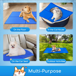 Tapis rafraîchissant autonettoyant pour animaux de compagnie, grand format, non toxique, sûr, <span class=keywords><strong>coussin</strong></span> <span class=keywords><strong>auto</strong></span>-refroidissant pour soulager la chaleur, pour grands chiens et chats, utilisation estivale - Product Image 3