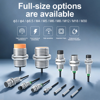 M8/M12/18/M30 Tiga Kawat PNP/NPN Tanpa Sensor Induktif Saklar Kedekatan dengan Jarak Penginderaan 2MM-4MM DC10-36V Saklar Logam