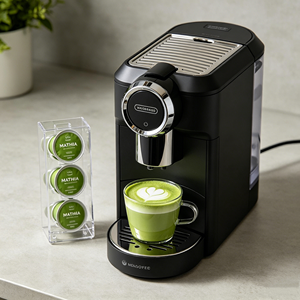 Custom Flavor Matcha Pods for Coffee <b>Maker</b> Wholesale with OEM Aluminum Tin Can Packaging - Product Image 1
