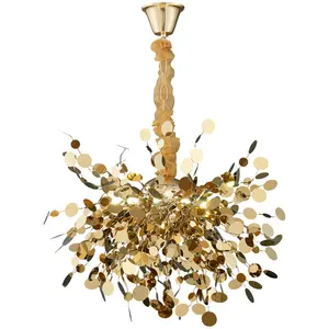 Nordic New Design Contemporary Party Hotel Luxury Pendant Lights Indoor Home Decorative Modern Round Crystal Chandelier