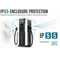 Station de recharge rapide extérieure HAIDIRA DC 30-400kW IP55 Chargeur EV à double connecteur OEM ODM