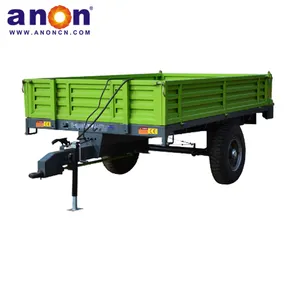 ANON-volquete hidráulico para tractor, remolques de volcado para granja