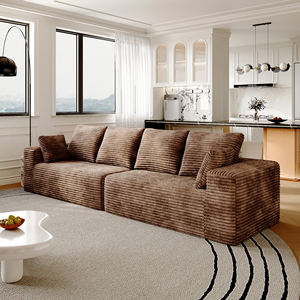 Atunus โซฟาเบดอัดสุญญากาศสำหรับเด็ก, เตียงโซฟาแบบแยกส่วนสีน้ำตาลอ่อนเล่นได้เป็นมิตร - Product Image 1