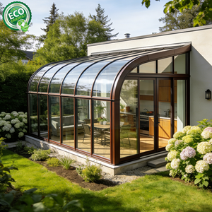 Invernadero Moderno de Aluminio con Techo Arqueado de Foshan Hommie, Kits de Invernaderos y Casas de Cristal Independientes - Product Image 2