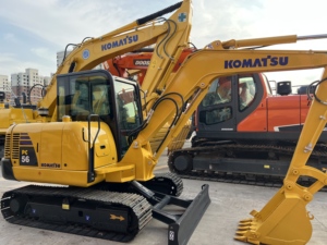Mini-excavatrice Komatsu PC56 d'occasion, originale du Japon, Komatsu PC56, petites excavatrices sur chenilles - Product Image 2