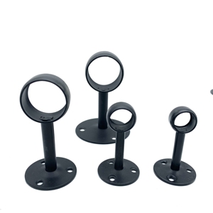 Supporto asta per <span class=keywords><strong>armadio</strong></span> in acciaio inossidabile nero supporto supporto per staffa per mensola - Product Image 4