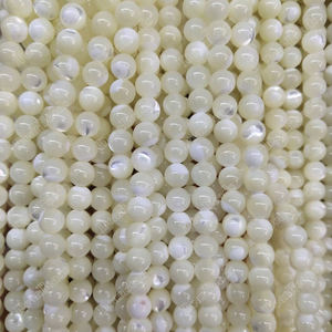 ขายส่งทะเลขัดแม่มุกธรรมชาติลูกปัดเกลียว4มม. 6มม. 8มม. 10มม. 12มม. - Product Image 6