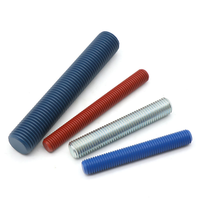 High Tensile ASTM A193 B7 Stud Bolt Thread Rod A194 2H Hex Bolts with 2 Heavy Black Hex Nuts