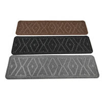 HENGJIU Tapis d'escalier antidérapant personnalisé, fabriqué à la machine, résistant aux taches, écologique, en polyester avec support en caoutchouc et latex