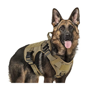 Arnés de <span class=keywords><strong>chaleco</strong></span> sin tirones de nailon ajustable para perros grandes Diseño táctico con características sostenibles - Product Image 1