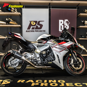 Pour ZONTES 703RR système d'échappement droit complet en Fiber de carbone zontes de style dominateur 703rr échappement de queue avec capteur d'oxygène OEM & ODM - Product Image 5