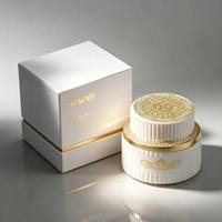 Pot en verre vide blanc de 150 ml avec couvercle, dernier design, en stock usine, personnalisable avec boîte