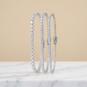 Pulsera de Diamantes Cultivados en Laboratorio, Corte Brillante Redondo, Color D, Certificado IGI, Joyería de Moda para Mujer, para Bodas - Product Image 1