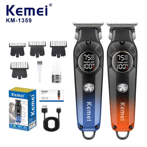 <span class=keywords><strong>Kemei</strong></span> Km-1359 1200mAh Batterie puissante Machine d'épilation de la <span class=keywords><strong>barbe</strong></span> Sans fil Qualité de marque Faible coût 7500RPM <span class=keywords><strong>Tondeuse</strong></span> à cheveux pour barbier - Product Image 1
