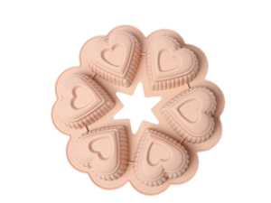 BPA miễn phí cấp thực phẩm Silicone hình trái tim khuôn bánh với không dính bề mặt và dễ dàng demoulding cho nhà nướng - Product Image 4