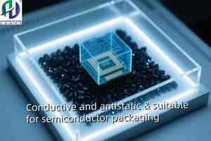 Hiệu quả cao sóng điện từ che chắn PS dẫn nhựa HIPS viên màu đen <span class=keywords><strong>Polystyrene</strong></span> cho chất bán dẫn lưu lượng cao - Product Image 5