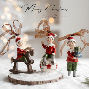 Nouvelle Décoration de Noël Rétro en Résine Tridimensionnelle à Suspendre, Cadeau Idéal pour les Décorations Festives de Noël - Product Image 5