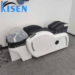 เก้าอี้สระผม Kisen SL Track Lay Down รุ่นทันสมัย พร้อมระบบนวดไฟฟ้าและถุงลมนิรภัย สำหรับสปาและร้านเสริมสวยระดับมืออาชีพ - Product Image 5