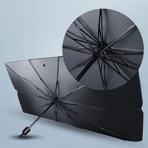 Vente flash : pare-soleil de voiture pliable en tissu 190T anti-UV, pare-soleil pour pare-brise avant, pare-soleil pour enfants pour AUDI - Product Image 2