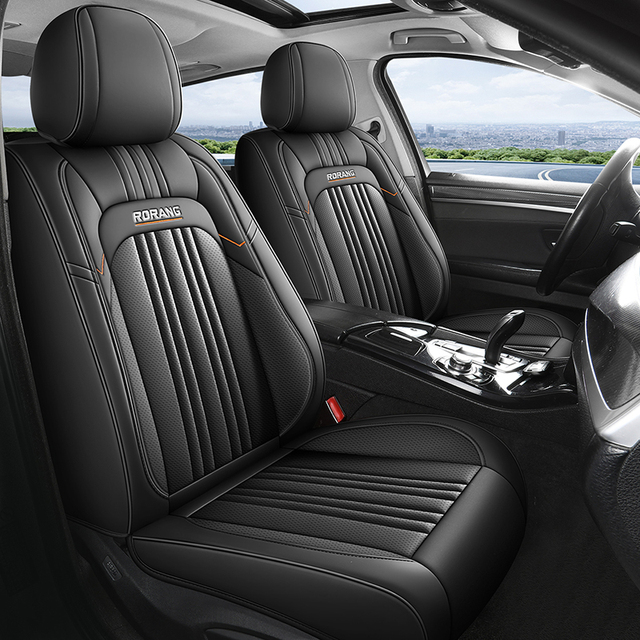 New Luxury Nappa Leather Breathable All-Season Front Car Interior Seat Cushion Cover