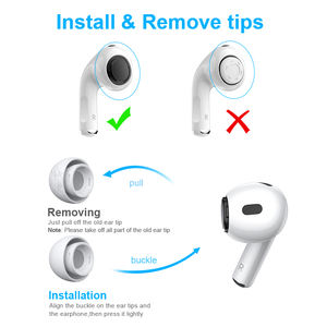 بديل سماعات أذن من السيليكون لـ Apple Airpods Pro 2 (الجيل الثاني) مع فتحة للحد من الضوضاء, 4 أزواج من سماعات أذن جديدة من السيليكون XS/S/M/L - Product Image 5