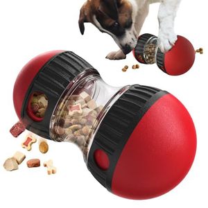 Balle interactive distributrice de friandises pour chien, jouet à mâcher roulant pour le nettoyage des dents, jouet d'entraînement pour animaux de compagnie pour le jeu en intérieur - Product Image 1