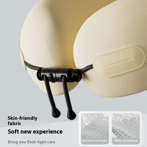 Bán chạy nhất hình chữ U Bộ nhớ bọt du lịch gối cột sống cổ tử cung hỗ trợ vỏ trứng Thiết kế trọng lượng nhẹ chống bụi Mite cho máy bay - Product Image 3