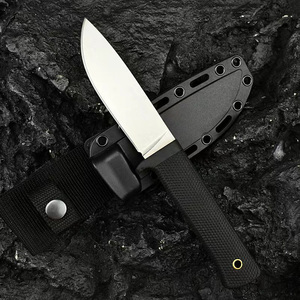 Couteau de chasse en acier CPM-3V de haute qualité et durable, manche en ABS, couteau de camping en plein air, couteau EDC professionnel à lame fixe avec étui - Product Image 4