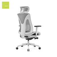 Chaise de bureau pivotante confortable et abordable en gros, chaise de bureau moderne et colorée en tissu maillé ergonomique