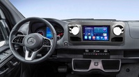 Cadre autoradio Meihua pour Mercedes Benz Sprinter 2018+ avec câble de câblage 16 broches, faisceau Android