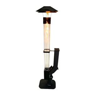 Patio Heater with Glass Tube, Modern <b>Fire</b> <b>Pit</b>, <b>Portable</b> Pellet Heater for Camping Patio Backyard, Add Warmth & Ambiance - Product Image 2