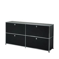 Armoire de rangement moderne modulaire en acier inoxydable Armoire de salon simple Armoire latérale
