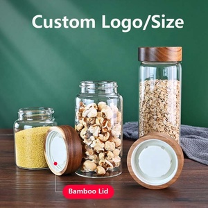 Stoples Kosong Grosir Kaca Berbentuk Bulat Penyimpan Makanan Kaca Toples Kue Kering - Product Image 4