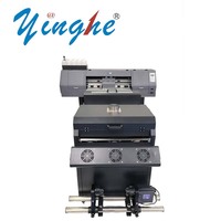 Machine DTF Imprimante A2 Taille Double Tête XP600/I3200 Impression 60CM Film Imprimante Avec Shaker Poudre pour T-shirt Machine d'impression