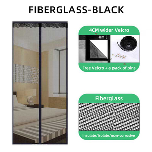 Phong Cách Hiện Đại Từ Lưới Muỗi Cửa Lưới Màn Hình Mạnh Mẽ <span class=keywords><strong>Velcro</strong></span> Đóng Cửa Rèm Cho Nhà Khách Sạn Quán Cà Phê Bao Gồm - Product Image 3