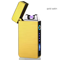 Briquet USB Rechargeable Électrique de Luxe Portable, Briquet Laser pour Homme, Cadeau pour Fumeurs, Allumage de Cigarettes et Utilisation en Camping