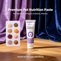 Gel nutritionnel pour animaux de compagnie, multivitamines, minéraux, oméga-3, complément énergétique avec une durée de conservation de 2 ans pour chiens et chats