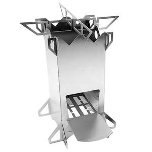 Estufa Rocket Plegable de Acero Inoxidable, Simple, Multicombustible, de Carbón, Portátil, 10L, Impermeable, para Camping y Escalada al Aire Libre - Product Image 3
