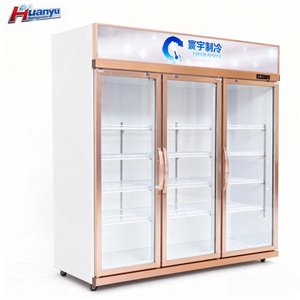 Réfrigérateur à boissons commercial à 3 portes, refroidissement direct, affichage numérique, refroidissement par air, étagères réglables pour boissons froides - Product Image 2