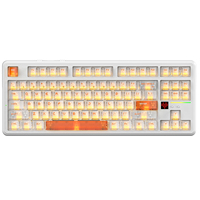 Teclado Mecánico ATTACK SHARK X87 ULTRA 8K con Tasa de Sondeo de 8K, Tri-Modo, Hot Swap, Pantalla de Matriz de Puntos para Esports y Gaming