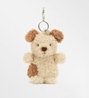Porte-clés en peluche mignon en forme de guimauve, pendentif de dessin animé doux, jouet en peluche, anneau de clé de voiture, décoration de sac à dos, cadeau pour enfant