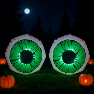 Decoraciones Inflables de Halloween con Ojos LED Verdes de 3 Pies, Iluminadas para Interiores y Exteriores, Fiestas y Días Festivos - Product Image 2