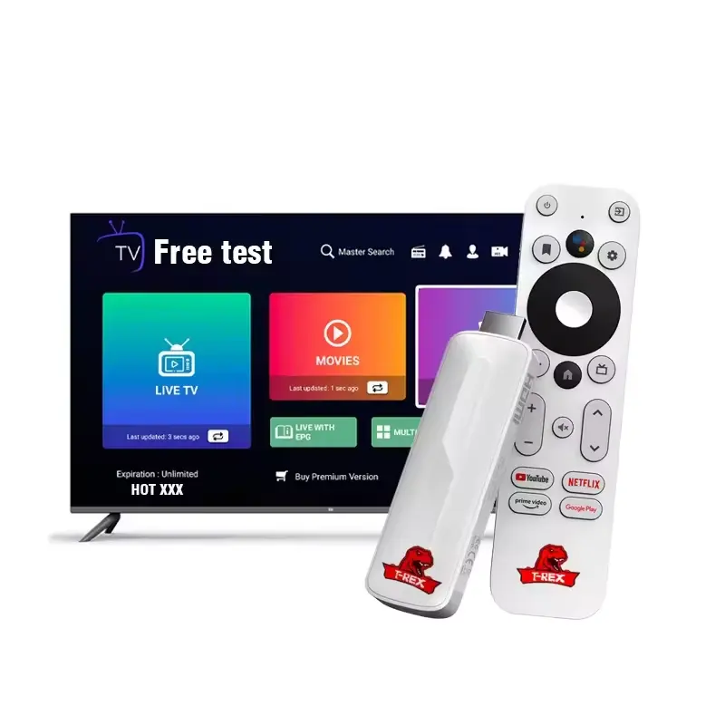 4K UHD supporta la garanzia dell'interfaccia IP TV M3U 12 mesi Mytv smarters3 Smart Android TV gratis test rivenditori
