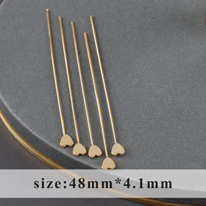 M1114 Mehrformige Kupfermetall-Nadeln in Gold- und Silberfarben für Damen-Schmuckherstellung Zubehör 10 Stück/Los - Product Image 6