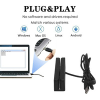 Baru 3 Tracks Loco dan Hico Magnetic Strip Card Encoder/Reader