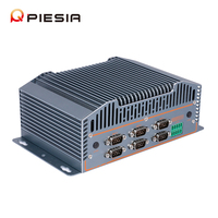 3 LAN 6 * Com Mini PC industrial sin ventilador 12th Gen N150 N100 N305 N97 1 * DDR5 16GB POE 6 * USB CAN IOT X86 Caja de computadora integrada