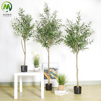 Nouvel Arbre d'Olivier Artificiel en Pot, Aspect Naturel, Faux Bonsaï d'Olivier, Arbre d'Olivier Haute Simulation pour la Décoration