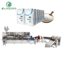 Machine de scellage de sacs en papier kraft entièrement automatique, machine d'emballage de sacs en papier pour sucre 1KG 2KG, haute vitesse 40-50 sacs/min