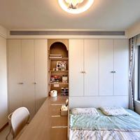 Armoire de chambre pour enfants avec bureau intégré, en bois, design sécurisé, pour l'apprentissage familial des enfants